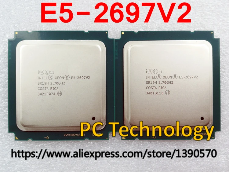 Оригинальный процессор Intel Xeon официальная версия E5 2697 V2 12 ядерный 2 7 ГГц 30 Мб Φ