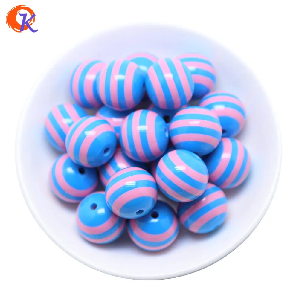 20 Blue Pink Выберите цвет, 20 мм, 100 шт./лот, модные бисерные ювелирные изделия, массивные полимерные полоски, бусины для детей, массивное ожерелье ручной работы, изготовление ювелирных изделий - Цвет: 20 Blue Pink