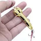 1 шт. классические ЗолотоЩепка DD ложка рыболовная приманка 5g 10g 1 5g 20 г воблер металлические блестки для рыбалки, твердая приманка и головной повязкой с пером тройными крючками