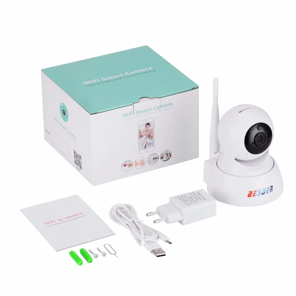 Besder 1080p Беспроводная мини-камера с Ai-Track, аудио-связь, Wi-Fi, домашняя ip-камера видеонаблюдения, 10 м, ночное видение, детский монитор