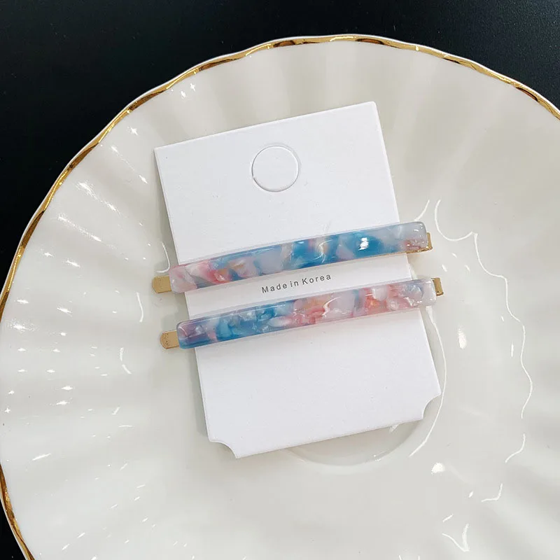 2019 Новые Красочные заколки из акриловой смолы с уксусной кислотой для женщин