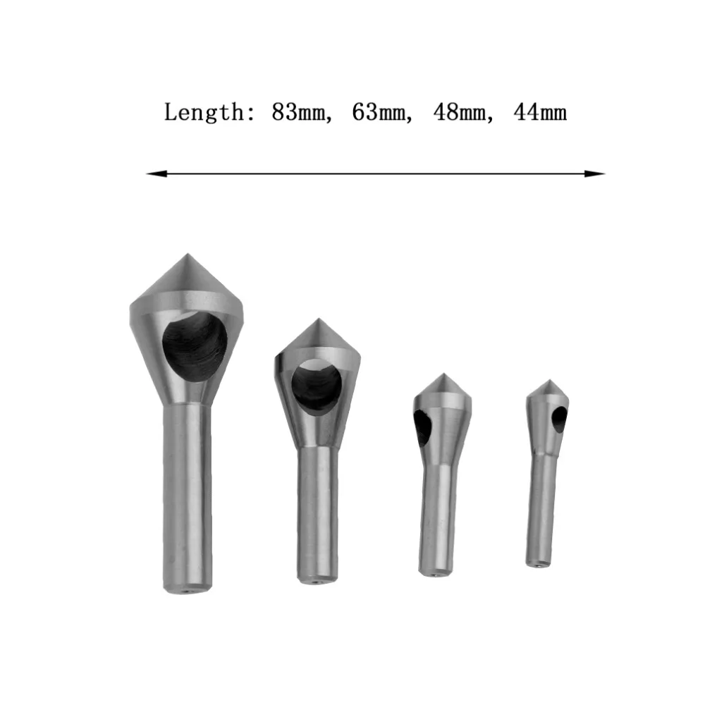 Набор инструментов для снятия заусенцев 4 шт. сверла с коническим отверстием