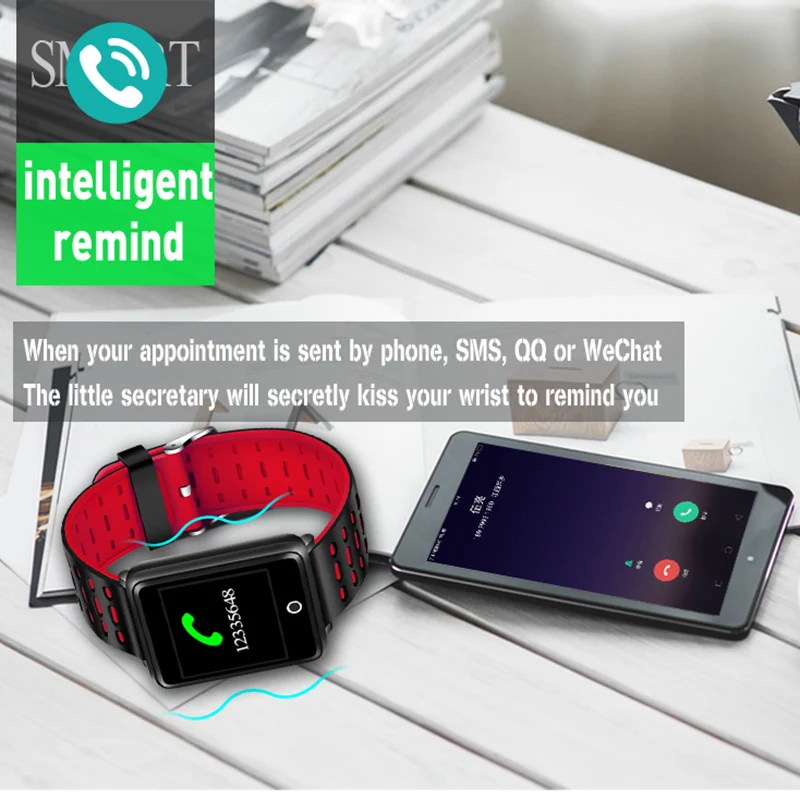 LIGE New Smart Watch Men Women Waterproof Sports Bracelet Heart Rate Monitor Blood Pressure Bluetooth For IOS Android+Box