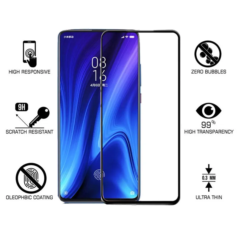Закаленное стекло для xiaomi mi 9 t pro Защита экрана redmi k20 k 20 красное защитное k20pro