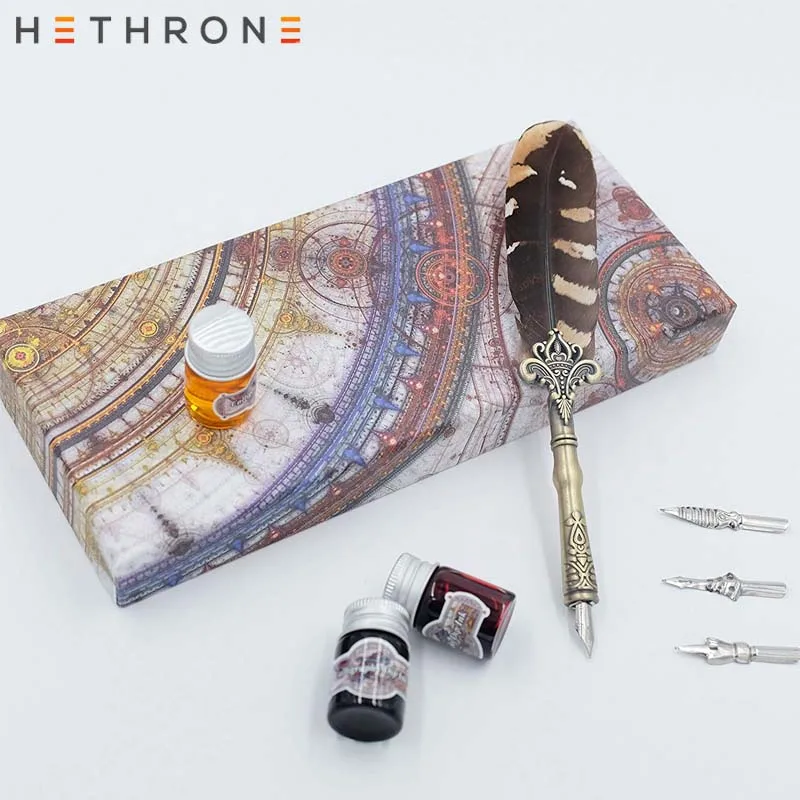 Hethrone 1 комплект английский Calligrap перьевая ручка набор Винтаж подарок на день