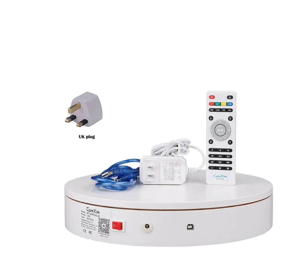 MT320RUWL40 UK plug MT320RUWL40 Поддержка дистанционного управления, wifi, USB, вторичное развитие, 360 градусов вращающийся стол с электрическим приводом для фотографии - Цвет: MT320RUWL40 UK plug