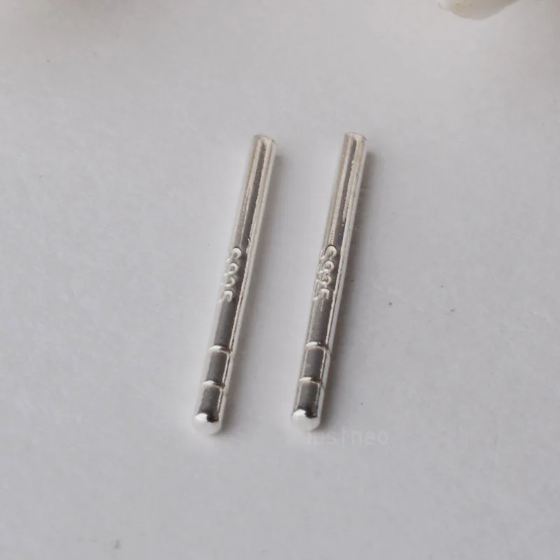 

Solid 925 Sterling Silver Earring Studs Pin Ear Post Stem Findings ,1pair
