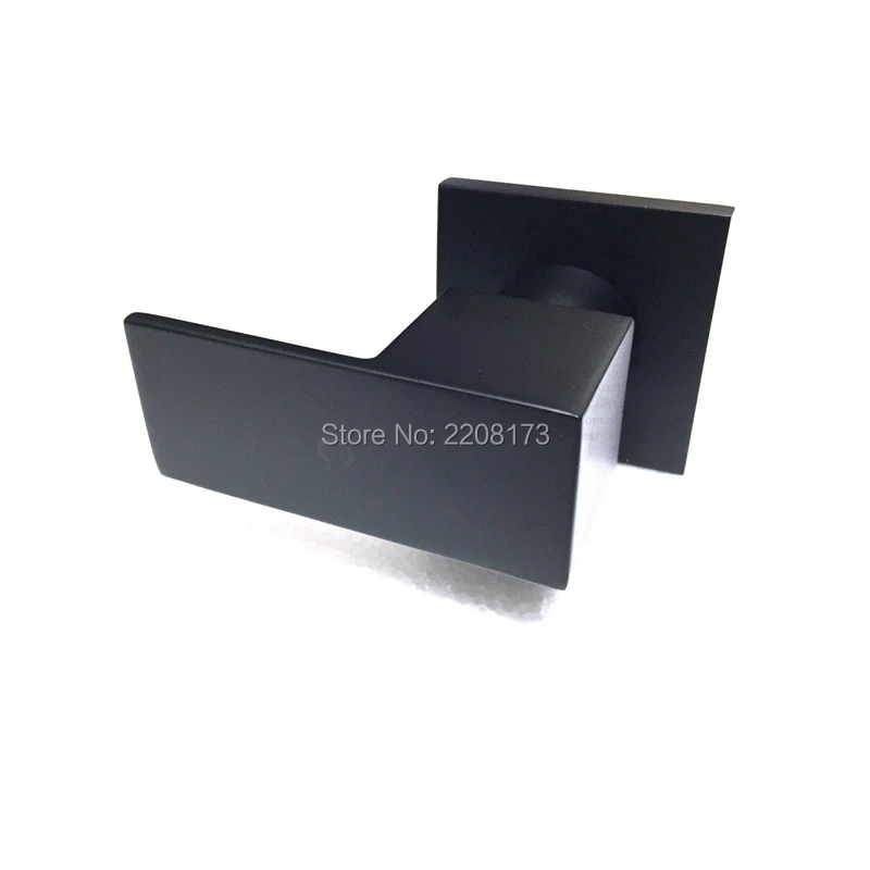 Новое поступление квадратный настенный смеситель для ванны 1/4 оборота черный