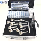 CHKJ 100% оригинал, честный, 10 в 1, автоматический слесарный инструмент формы для ключей от машины для дублирования профиля ключа, набор формовочных инструментов, бесплатная доставка