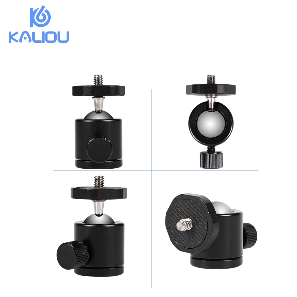 Kaliou 1/4 &quotвинт с вращающейся на 360 шаровой головкой Крепление для штатива адаптер