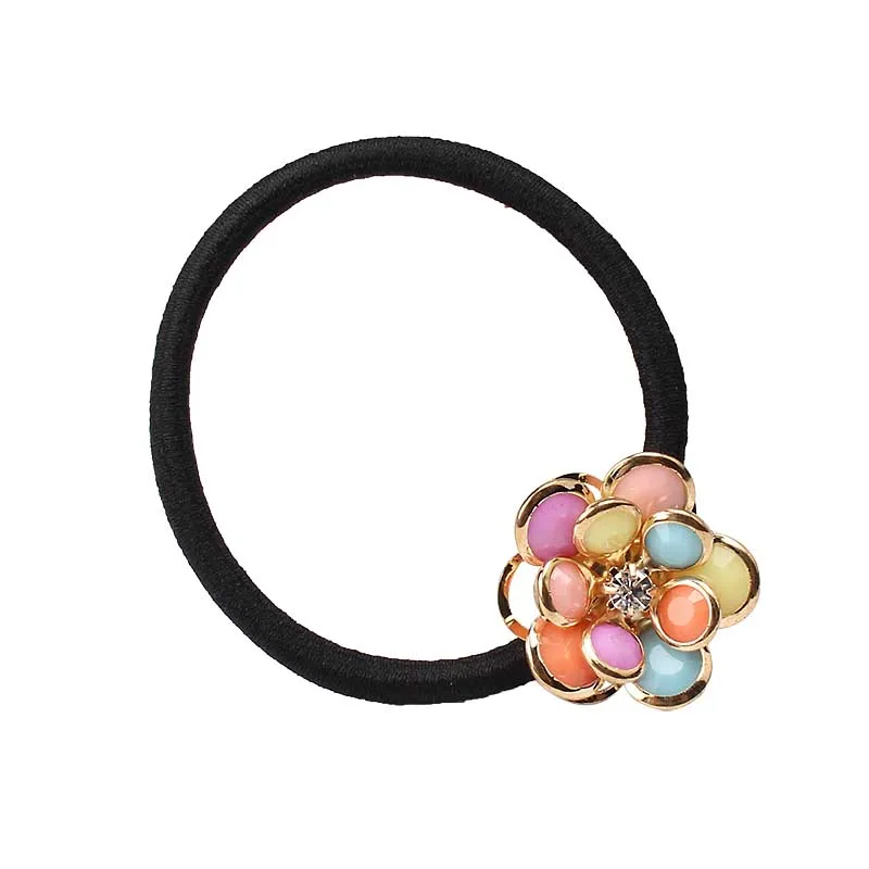 M MISM Модные женские резинки цветок Резинка для волос повязка на голову пистолет