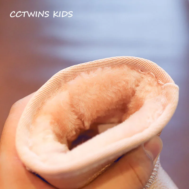 CCTWINS KIDS/2017 г. Детские ботинки из натуральной кожи для маленьких девочек Брендовые