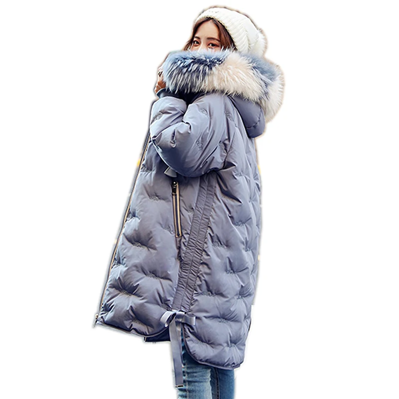 Goede Hoge Kwaliteit Vrouw Warme Dikke Jas Ultra Light Duck Down Jas Lange Vrouwelijke Overjas Slanke Effen Jassen Winter Jas Mujer