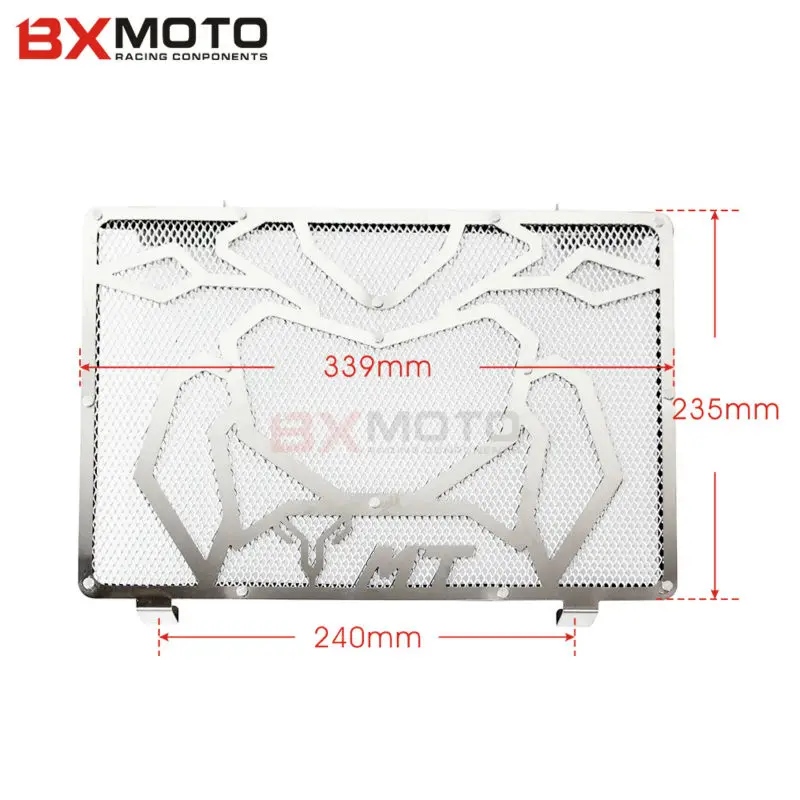 Новый радиатор двигателя из нержавеющей стали для мотоцикла Защита радиатора
