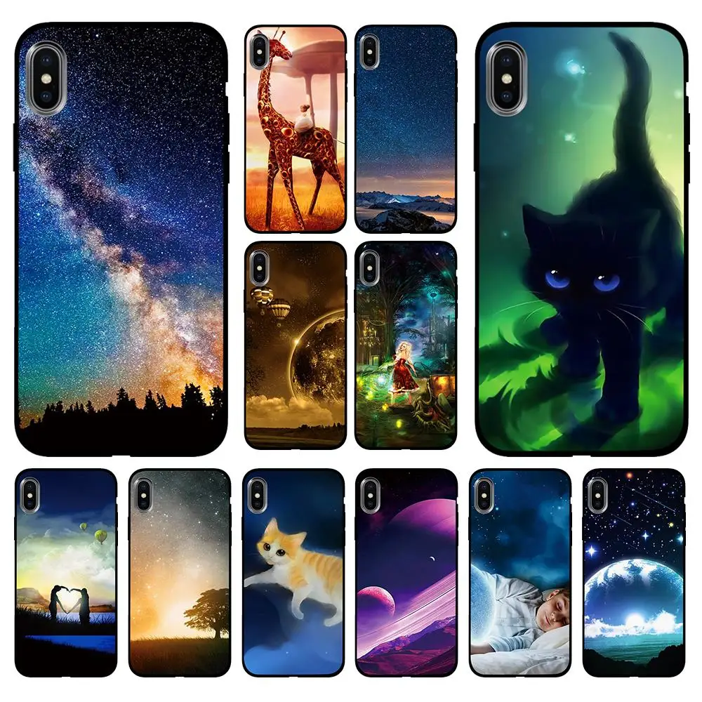 Фиолетовый мягкий чехол из ТПУ для Apple iPhone 6 6S 7 8 Plus 5 5S SE X XS MAX XR силиконовые
