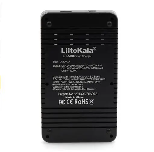 Новое универсальное зарядное устройство Liitokala lii500 Smart LCD Li Ion NiMh AA AAA 10440 14500 16340 17335