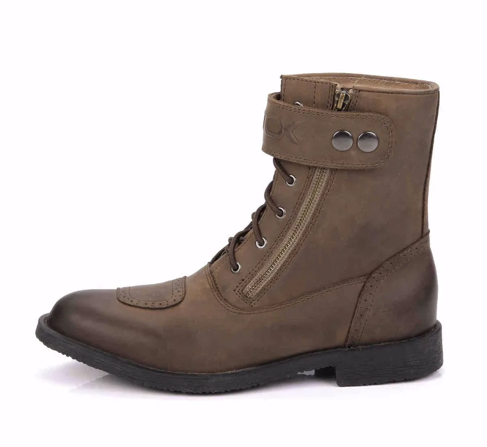 ARCX Motorcycle Leather Racing Boots Motorbike knight Riding Casual Retro Scooter Shoes Drop Resistance Mid-calf MOTO | Автомобили и
