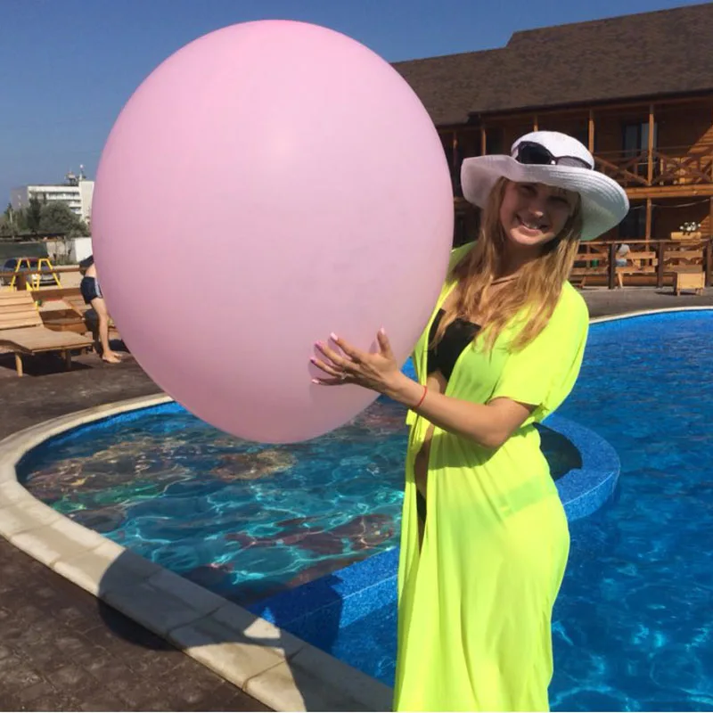 1 шт. 36 дюймов Круглая латексная красочные большой гигантский воздушный шар для