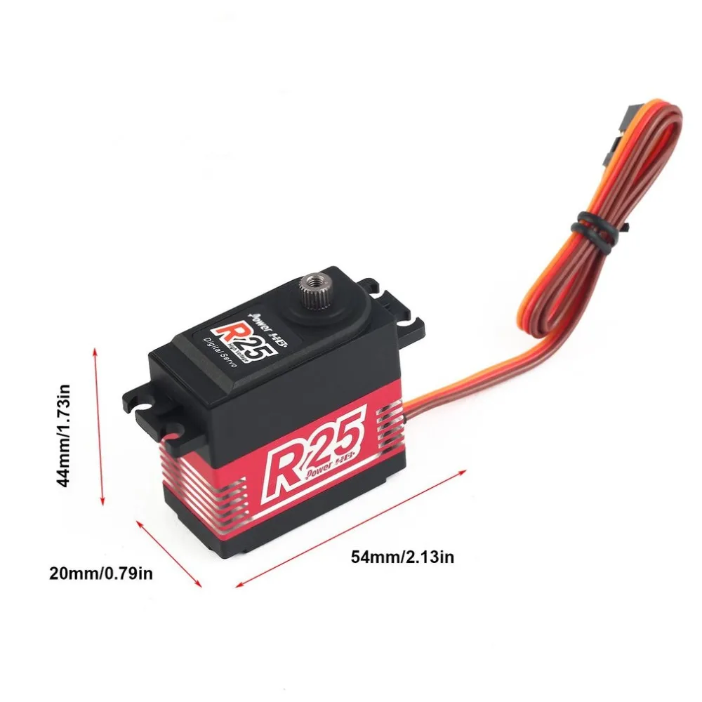 

POWER HD R20/R25 Alloy Gear Digital Coreless High Voltage Servo with 20kg High Torque for RC Remote Control Car Boat Ship