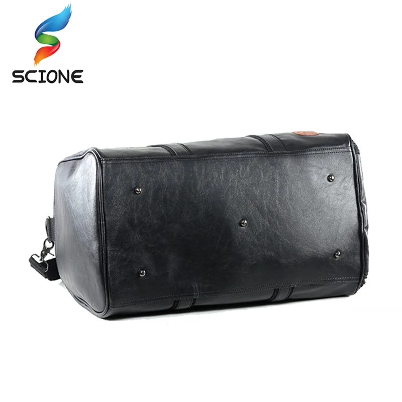 구매 최고 품질 PU 남여 스포츠 체육관 가방, 남성 여성 독립 신발 여행 훈련 피트니스 가방 휴대용 어깨 가방