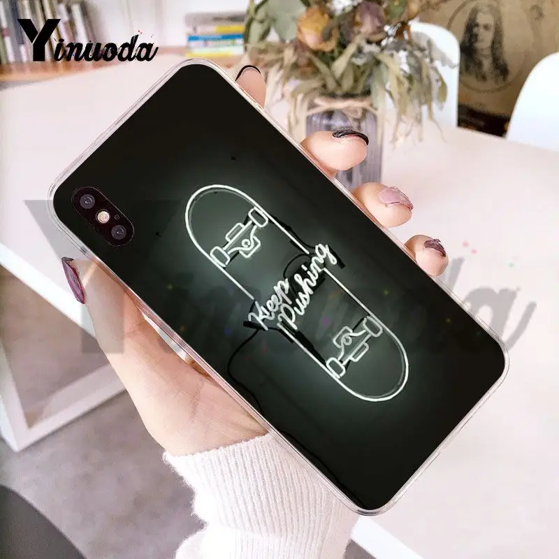 Спортивный чехол для скейтборда Yinuoda телефона iPhone 6S 6plus 7 7plus 8 8Plus X XS XR11 11pro 11promax |