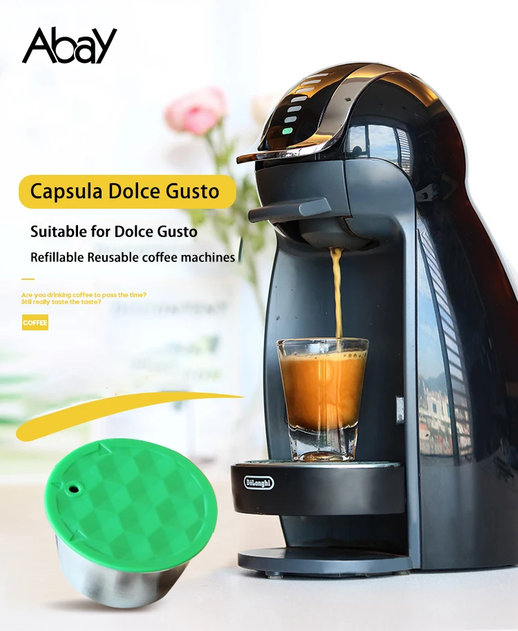 Нержавеющая сталь Dolce Gusto Кофе пополняемая многоразовая капсула filte Совместимость постоянный адреса capsulas кафе многоразовые kahve