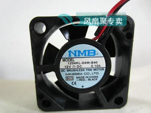 

Original for NMB 3cm 30*30*10MM 12V 0.10A 1204KL-04W-B40 winds of cooling fan