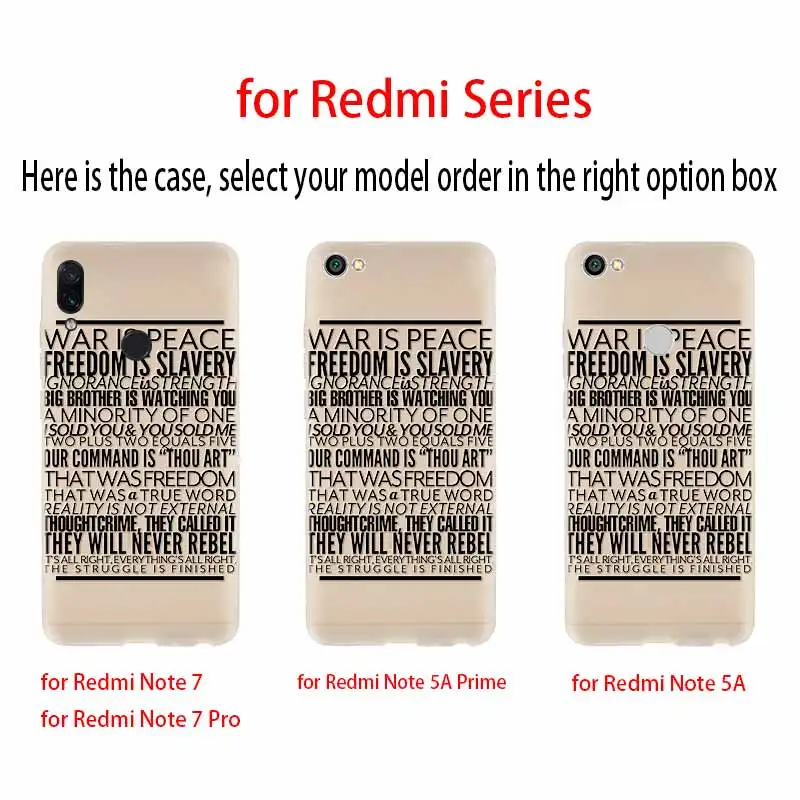 Мягкий чехол для Xiaomi Redmi 9A 8A 7A Note 10 9 8 7 Pro Max 10S 9S 8T Роскошный 1984 Джордж