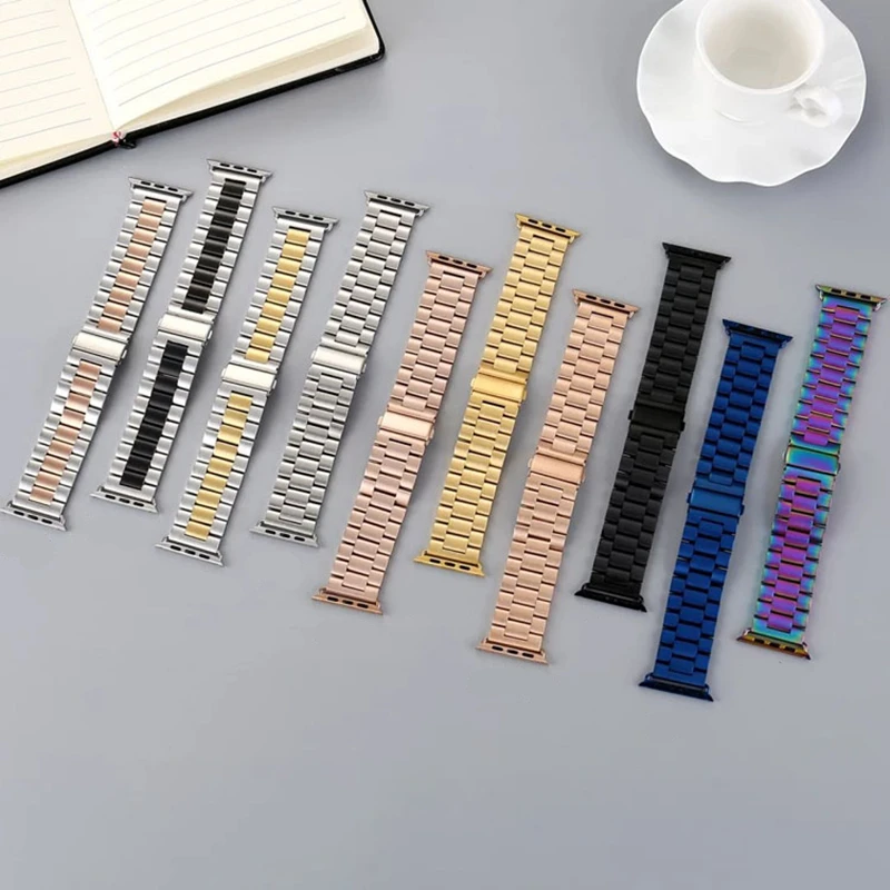 OSRUI соединяющий ремешок браслета для Apple watch 4 полосный 44 мм 40 Корреа iwatch серии 4/3/2/1