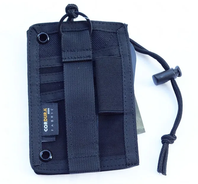 ROCOTACTICAL Тактический значок для Шеи ID держатель для кредитных карт держатель для ручки армейский Спортивный Держатель для ожерелья значок с шейным ремешком - Цвет: Black