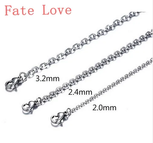 Fate Love оптовая продажа ожерелье из нержавеющей стали выбираемый Размер