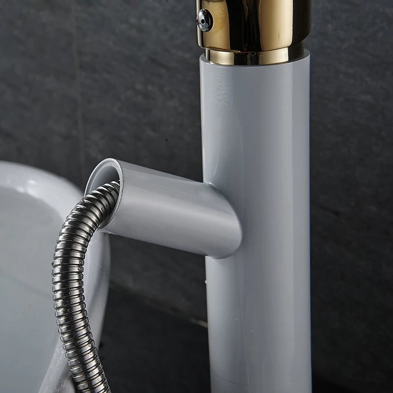 Pull out faucet Design for Washing Hair and Face Polished Chrome Bathroom Faucet Basin sink Mixer Tap Torneira Banheiro W005 |