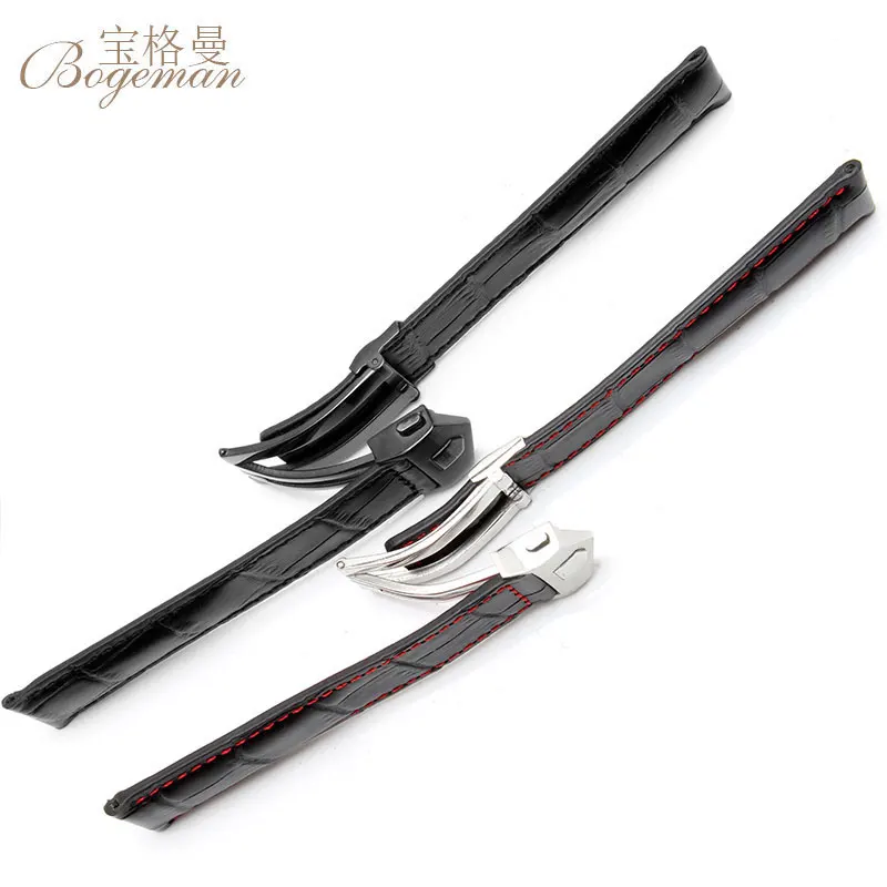 Ремешок мужской из натуральной кожи браслет со складной пряжкой аксессуары для