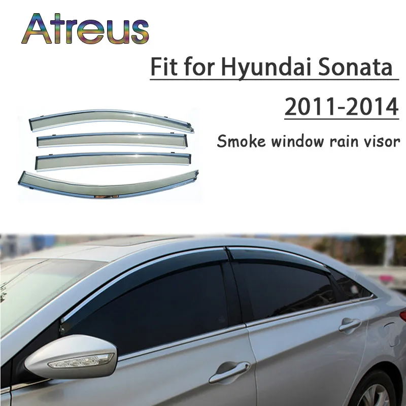 Козырек Atreus для окна автомобильный дефлектор защиты от ветра Hyundai Sonata 2011 2012 2013 2014 1