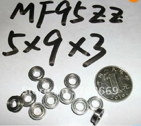 

10pcs Miniature Flange Bearing 5x9x3mm 5x9x3 MF95ZZ