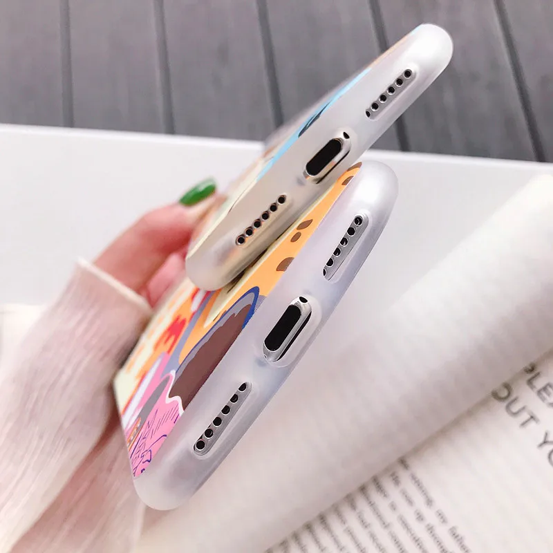 amusing stamp food rhombus phone Cases For iphone XS Max X XR soft IMD airplane Case for 6 7 8 plus back cover |