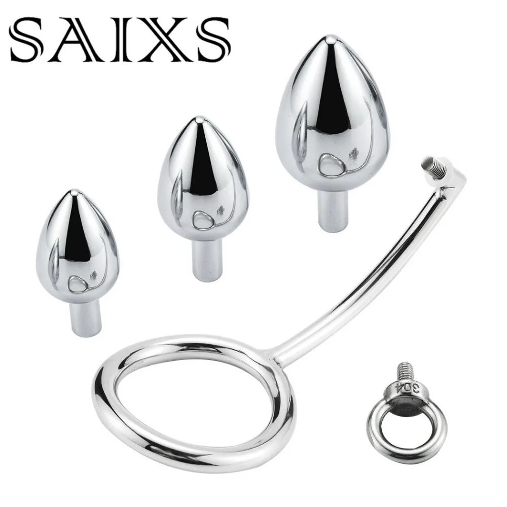 Metal Anal Hook anal plug expansion Cock Lock penis ring sex toys for men prostate massage masturbator drop shipping | Красота и