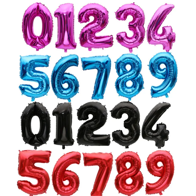 Большие размеры 32 40 дюймов розовое золото серебро алюминий воздушные шары из