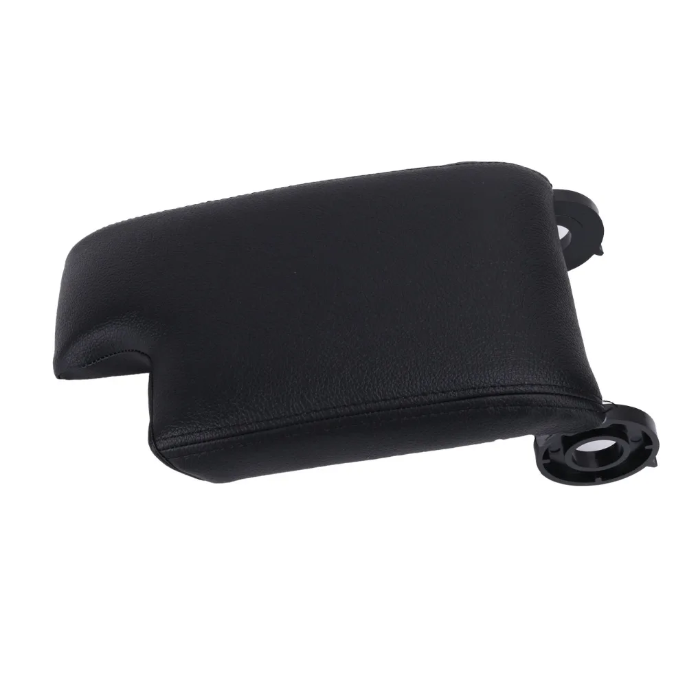 Черная крышка подлокотника из искусственной кожи с центральной консолью для BMW E46