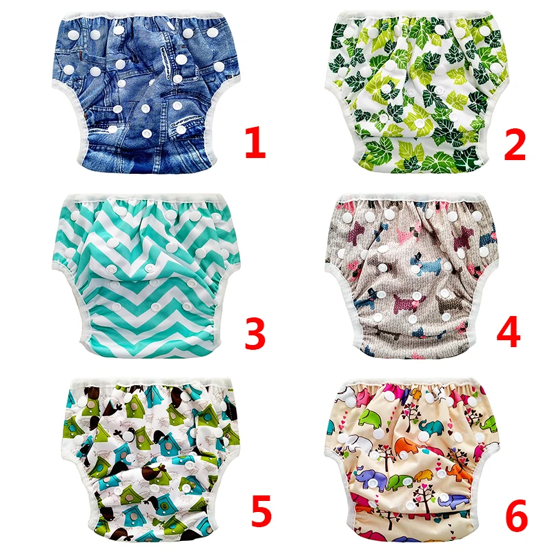Baby Swimming Shorts Fashion Print Newborn Boy Girl Animal Print Adjustable Waterproof Swimwear Cute Baby Boy Girl Shorts