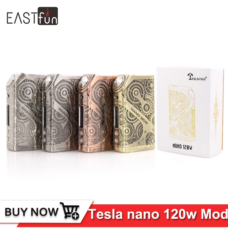 Оригинальный Tesla Nano 120 Вт механический боксмод Vape для ARROW RDTA Танк испаритель