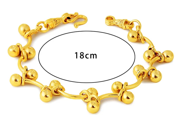 Vietnam Sand Gold Bracelet Fashion Beaded Bracelet Gold Bracelet Wedding Jewelry for Women