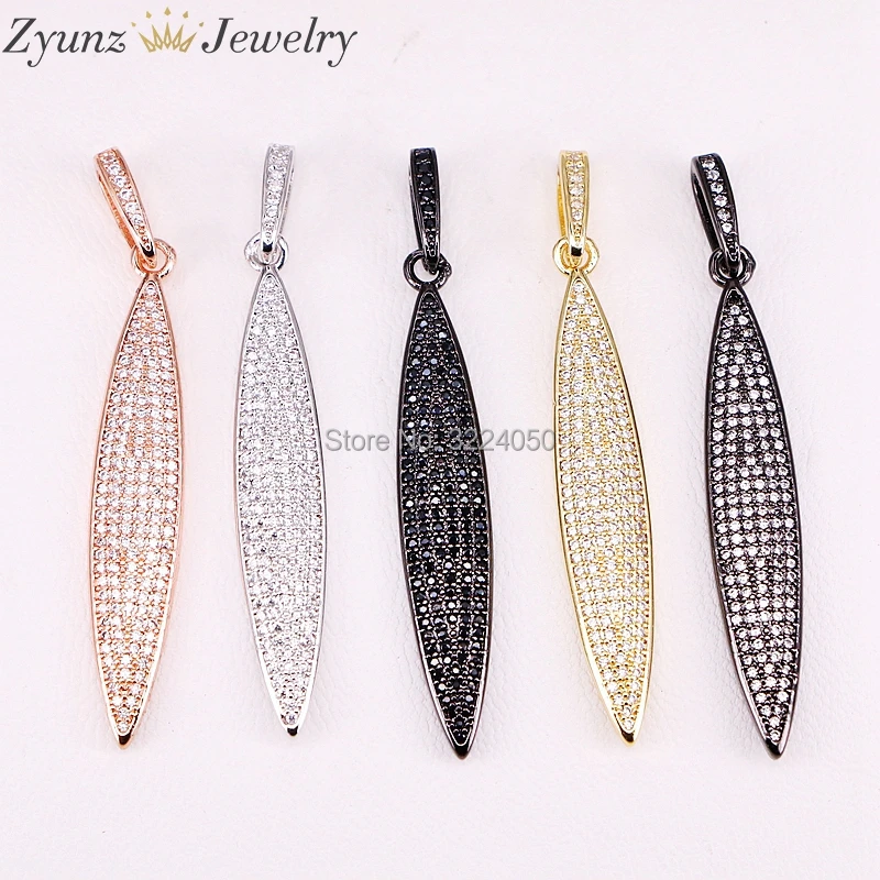 5 шт. женские ювелирные изделия CZ Длинные овальные кубические циркониевые