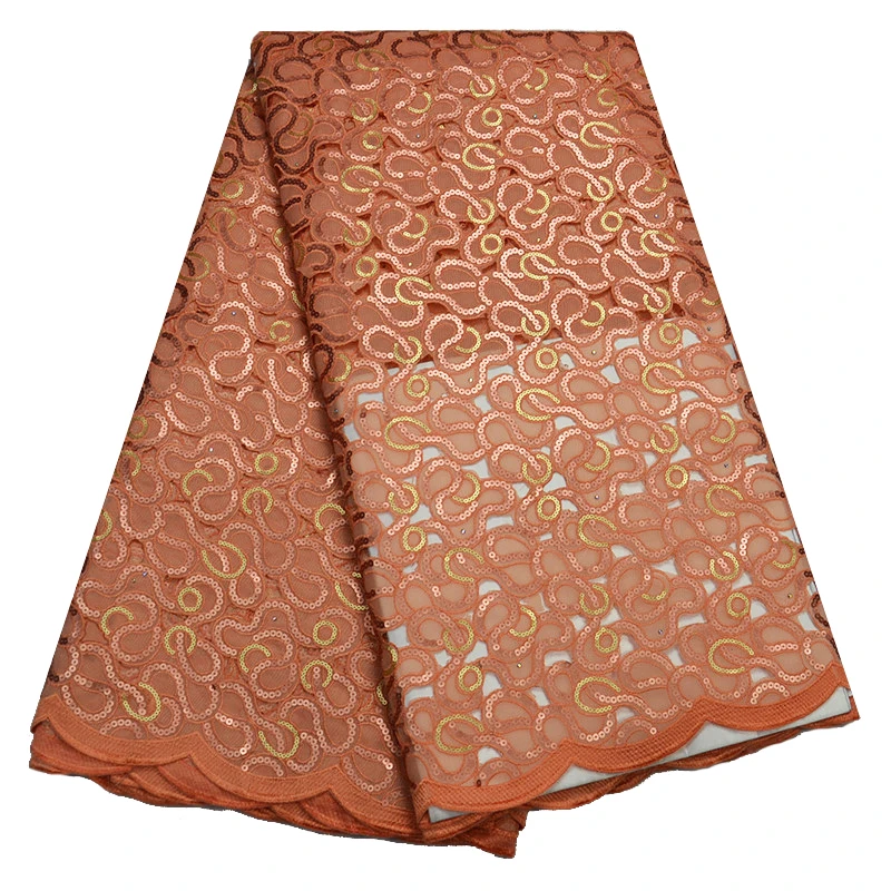 Африканская кружевная ткань из двойной органзы 2019 Вышивка Тюль французские