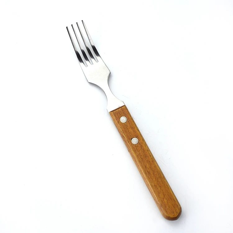 Yellow fork JIANDA набор столовых приборов из нержавеющей стали нож для стейка и вилки столовая ложка Flatware наборы с деревянной ручкой Современная посуда - Цвет: Yellow fork