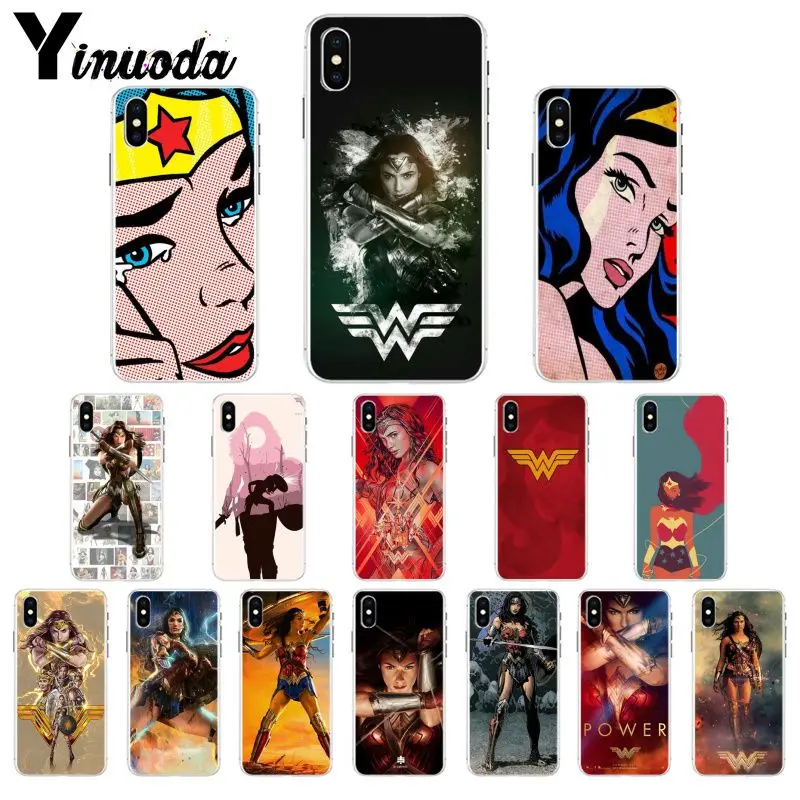 Умный чехол Yinuoda Wonder Woman DC Superhero для iPhone 8 7 6 6S Plus X XS MAX 5 5S SE XR|Чехлы-накладки| |