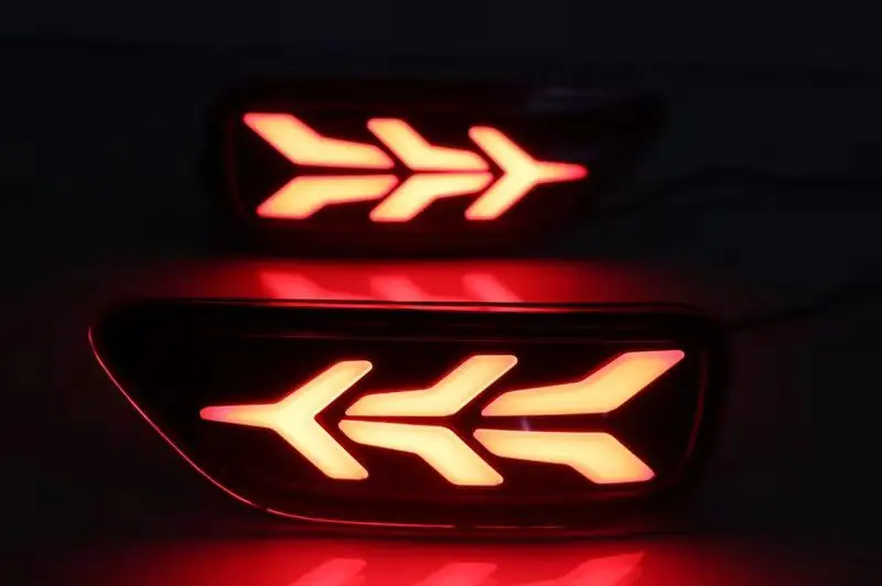 

Osmrk LED brake light+driving light+ turn signal rear bumper light reflector for Nissan Patrol