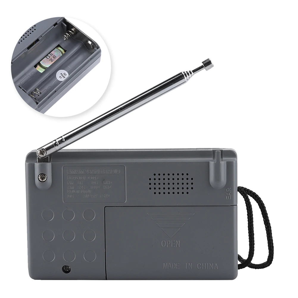 Многофункциональное радио SOONHUA мини карманное AM/FM BC-R119 две полосы с