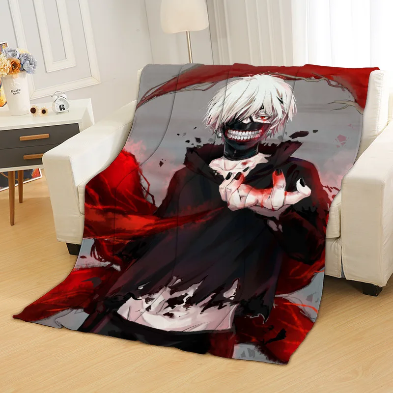 Аниме Токийский вурдалак Кен Kaneki, одеяло, коврик для ванной, полотенце для путешествий, дома, сна, спальни, одеяло для пикника, детские подарки для косплея