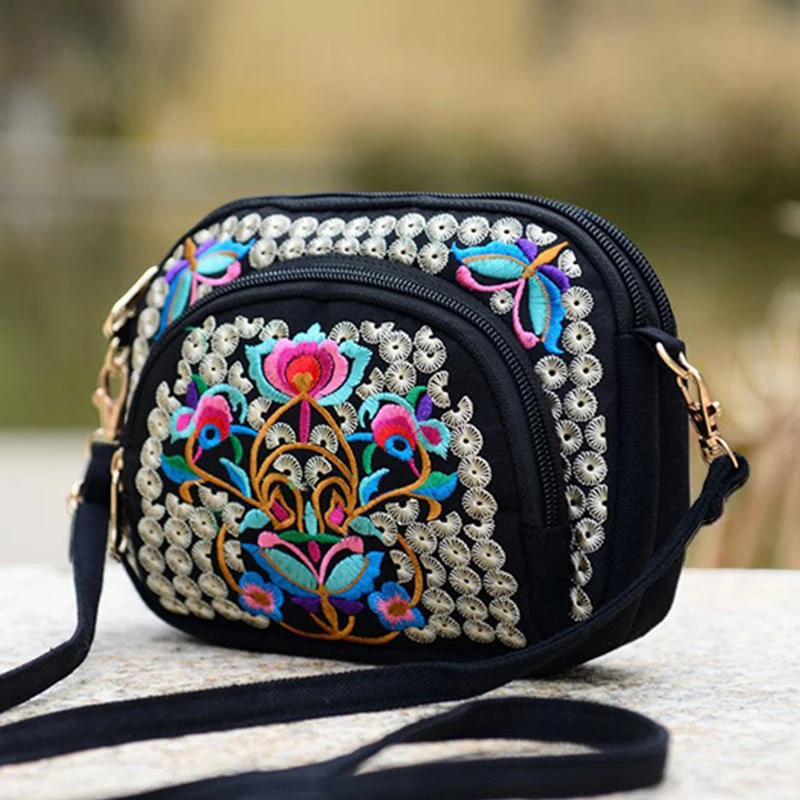2018 этнические сумки Hmong с вышивкой новая женская сумка на одно плечо винтажная
